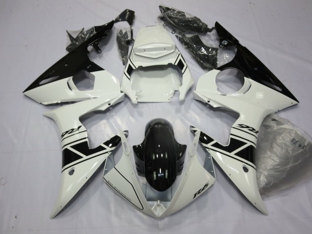 En Blanco & Negro 2003-2004 Yamaha R6 Carenados Moto En Blanco & Negro 2003-2004 Yamaha R6 Carenados Moto