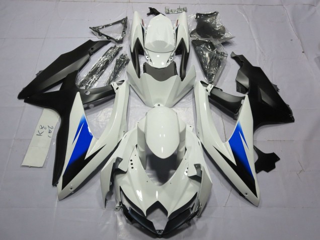 En Blanco & Negro 2008-2010 Suzuki GSXR 600-750 Carenados Moto En Blanco & Negro 2008-2010 Suzuki GSXR 600-750 Carenados Moto