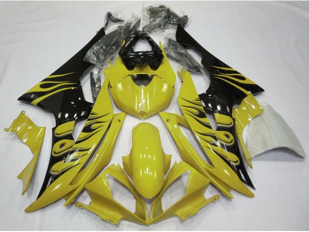 Estilo Amarillo Llama 2008-2016 Yamaha R6 Carenados Moto Estilo Amarillo Llama 2008-2016 Yamaha R6 Carenados Moto