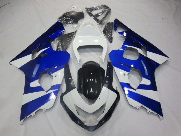 Estilo Azul Blanco OEM 2004-2005 Suzuki GSXR 600-750 Carenados Moto Estilo Azul Blanco OEM 2004-2005 Suzuki GSXR 600-750 Carenados Moto