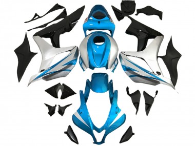 Estilo Azul Claro & Plateado OEM 2007-2008 Honda CBR600RR Carenados Moto