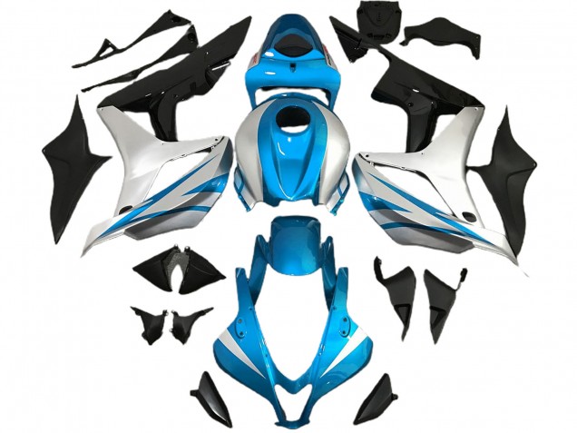 Estilo Azul Claro & Plateado OEM 2007-2008 Honda CBR600RR Carenados Moto Estilo Azul Claro & Plateado OEM 2007-2008 Honda CBR600RR Carenados Moto