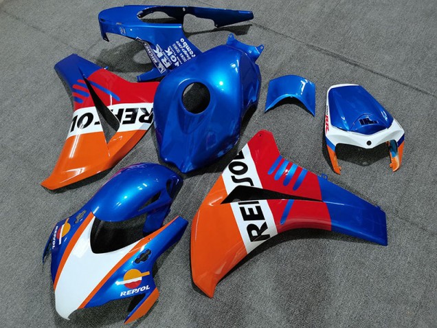 Estilo Azul Perla Repsol 2008-2011 Honda CBR1000RR Carenados Moto Estilo Azul Perla Repsol 2008-2011 Honda CBR1000RR Carenados Moto