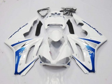 Estilo Blanco & Azul 2006-2008 Triumph Daytona 675 Carenados Moto