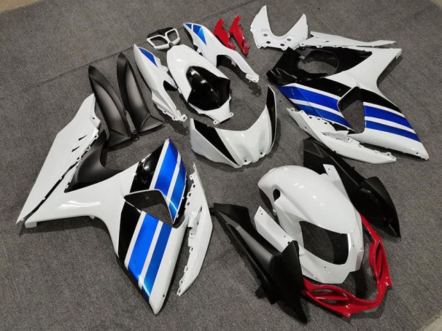 Estilo Blanco Azul & Rojo 2009-2016 Suzuki GSXR 1000 Carenados Moto Estilo Blanco Azul & Rojo 2009-2016 Suzuki GSXR 1000 Carenados Moto