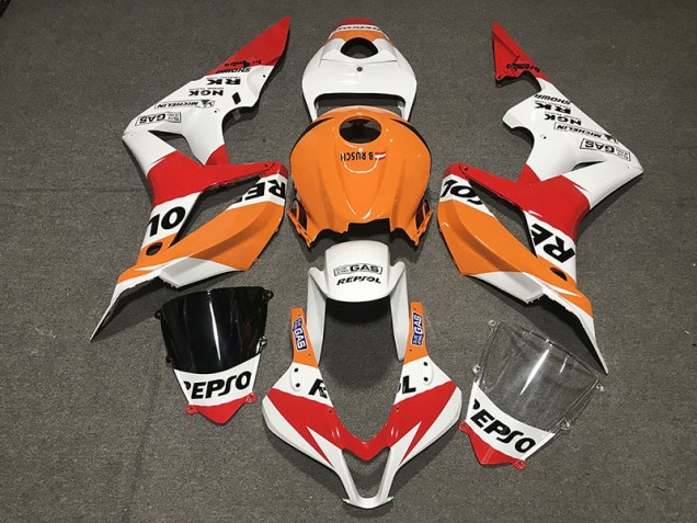 Estilo Blanco Repsol 2007-2008 Honda CBR600RR Carenados Moto Estilo Blanco Repsol 2007-2008 Honda CBR600RR Carenados Moto