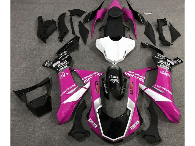 Estilo De Logotipo Rosa Brillante 2015-2019 Yamaha R1 Carenados Moto Estilo De Logotipo Rosa Brillante 2015-2019 Yamaha R1 Carenados Moto