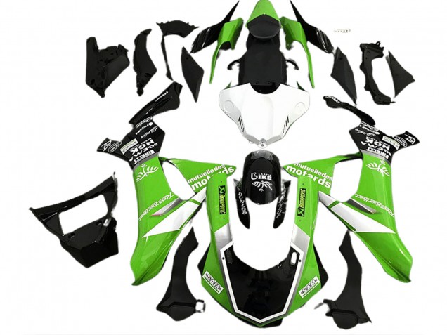 Estilo De Logotipo Verde Brillante 2015-2019 Yamaha R1 Carenados Moto Estilo De Logotipo Verde Brillante 2015-2019 Yamaha R1 Carenados Moto