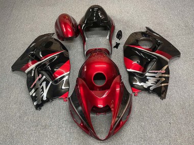 Estilo Granate & Negro 1997-2007 Suzuki GSXR 1300 Carenados Moto