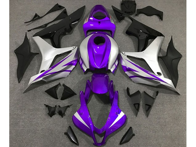 Estilo Morado & Plateado OEM 2007-2008 Honda CBR600RR Carenados Moto Estilo Morado & Plateado OEM 2007-2008 Honda CBR600RR Carenados Moto