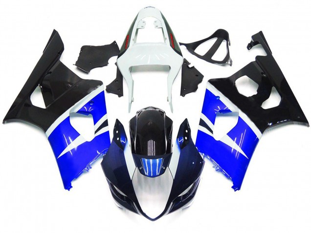 Estilo Personalizado Azul & Negro Brillante 2003-2004 Suzuki GSXR 1000 Carenados Moto Estilo Personalizado Azul & Negro Brillante 2003-2004 Suzuki GSXR 1000 Carenados Moto