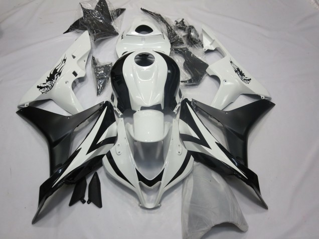 Estilo Personalizado OEM Blanco & Negro 2007-2008 Honda CBR600RR Carenados Moto Estilo Personalizado OEM Blanco & Negro 2007-2008 Honda CBR600RR Carenados Moto