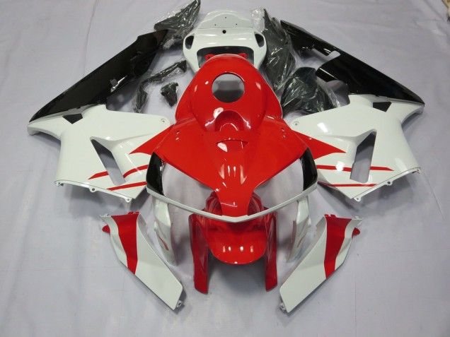 Estilo Rojo & Blanco 2005-2006 Honda CBR600RR Carenados Moto Estilo Rojo & Blanco 2005-2006 Honda CBR600RR Carenados Moto