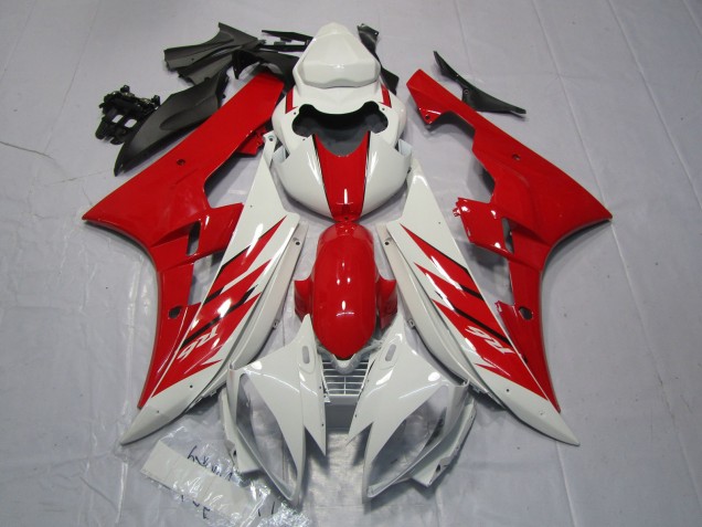 Estilo Rojo & Blanco 2006-2007 Yamaha R6 Carenados Moto Estilo Rojo & Blanco 2006-2007 Yamaha R6 Carenados Moto