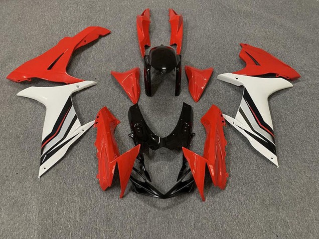 Estilo Rojo & Blanco Brillante 2011-2024 Suzuki GSXR 600-750 Carenados Moto Estilo Rojo & Blanco Brillante 2011-2024 Suzuki GSXR 600-750 Carenados Moto