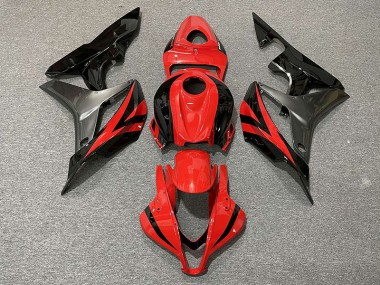 Estilo Rojo OEM & Gris 2007-2008 Honda CBR600RR Carenados Moto