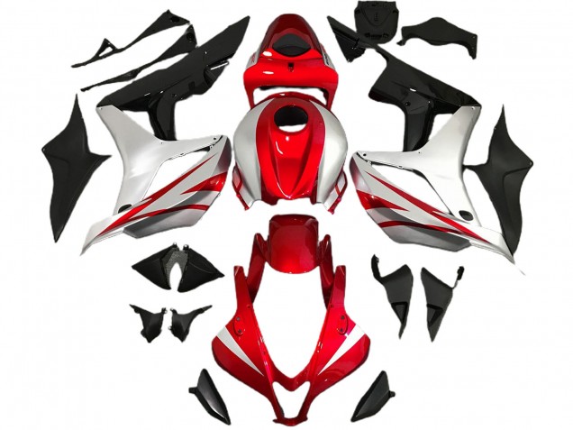 Estilo Rojo & Plateado OEM 2007-2008 Honda CBR600RR Carenados Moto Estilo Rojo & Plateado OEM 2007-2008 Honda CBR600RR Carenados Moto