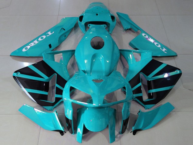Estilo Verde Azulado OEM 2005-2006 Honda CBR600RR Carenados Moto Estilo Verde Azulado OEM 2005-2006 Honda CBR600RR Carenados Moto