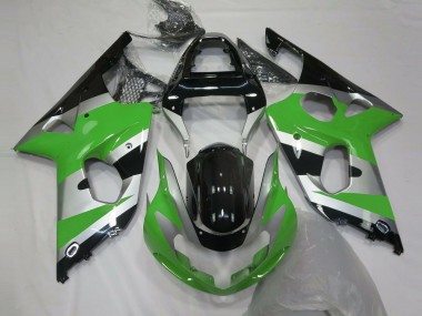 Estilo Verde Plateado OEM 2000-2002 Suzuki GSXR 1000 Carenados Moto
