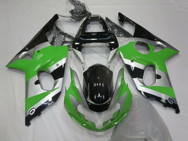 Estilo Verde Plateado OEM 2000-2002 Suzuki GSXR 1000 Carenados Moto Estilo Verde Plateado OEM 2000-2002 Suzuki GSXR 1000 Carenados Moto