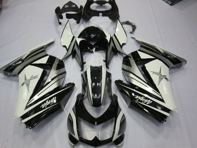 Estrella De Plata Blanca 2008-2012 Kawasaki Ninja 250 Carenados Moto Estrella De Plata Blanca 2008-2012 Kawasaki Ninja 250 Carenados Moto