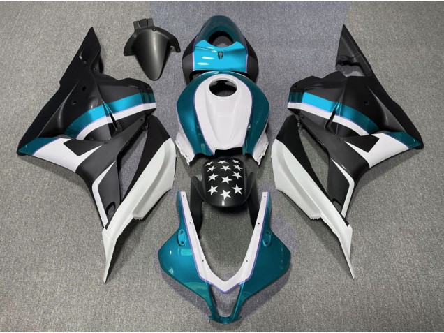 Estrella Negra Mate & Azul Claro 2009-2012 Honda CBR600RR Carenados Moto Estrella Negra Mate & Azul Claro 2009-2012 Honda CBR600RR Carenados Moto
