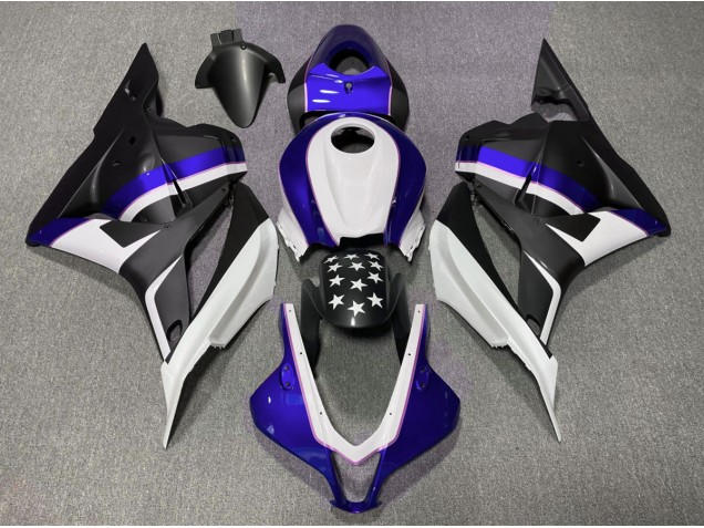 Estrella Negra Mate & Azul Oscuro 2009-2012 Honda CBR600RR Carenados Moto