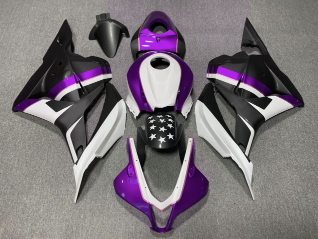 Estrella Negra Mate & Morada 2009-2012 Honda CBR600RR Carenados Moto Estrella Negra Mate & Morada 2009-2012 Honda CBR600RR Carenados Moto
