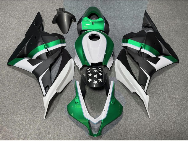 Estrella Negra Mate & Verde 2009-2012 Honda CBR600RR Carenados Moto Estrella Negra Mate & Verde 2009-2012 Honda CBR600RR Carenados Moto
