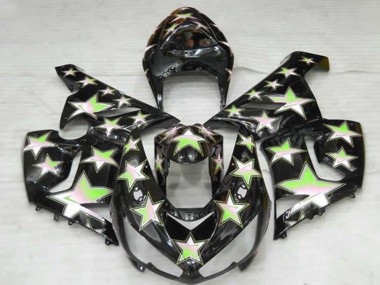 Estrella Verde 2005-2006 Kawasaki ZX6R Carenados Moto