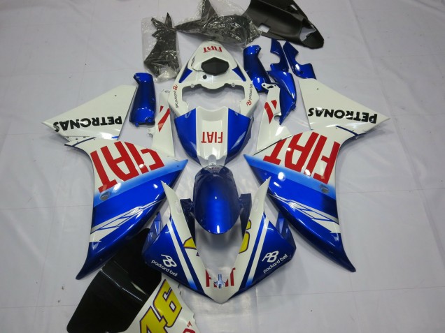 Fiat Con Azul Claro 2012-2014 Yamaha R1 Carenados Moto Fiat Con Azul Claro 2012-2014 Yamaha R1 Carenados Moto