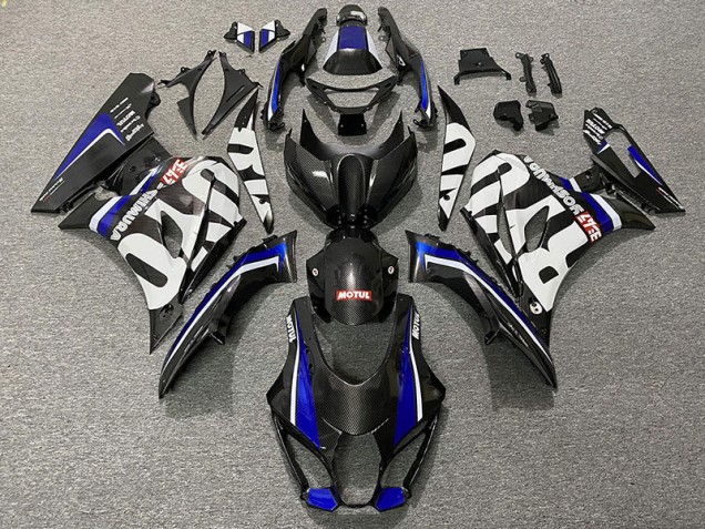 Fibra De Carbono Estilo & Azul 2017-2023 Suzuki GSXR 1000 Carenados Moto Fibra De Carbono Estilo & Azul 2017-2023 Suzuki GSXR 1000 Carenados Moto
