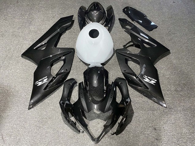 Fibra De Carbono Estilo & Blanco Brillante 2005-2006 Suzuki GSXR 1000 Carenados Moto Fibra De Carbono Estilo & Blanco Brillante 2005-2006 Suzuki GSXR 1000 Carenados Moto