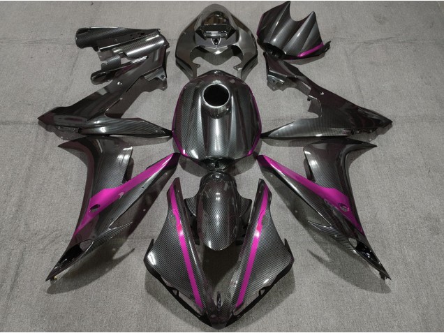 Fibra De Carbono Estilo W Rosa 2004-2006 Yamaha R1 Carenados Moto Fibra De Carbono Estilo W Rosa 2004-2006 Yamaha R1 Carenados Moto