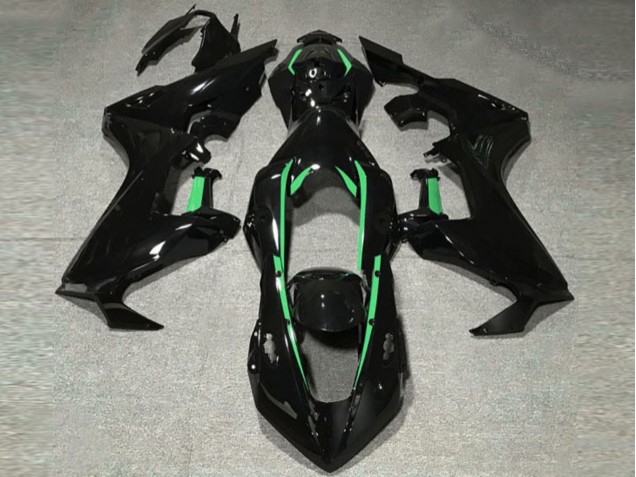 Forro Negro Brillante & Verde Bosque 2017-2023 Honda CBR1000RR Carenados Moto Forro Negro Brillante & Verde Bosque 2017-2023 Honda CBR1000RR Carenados Moto