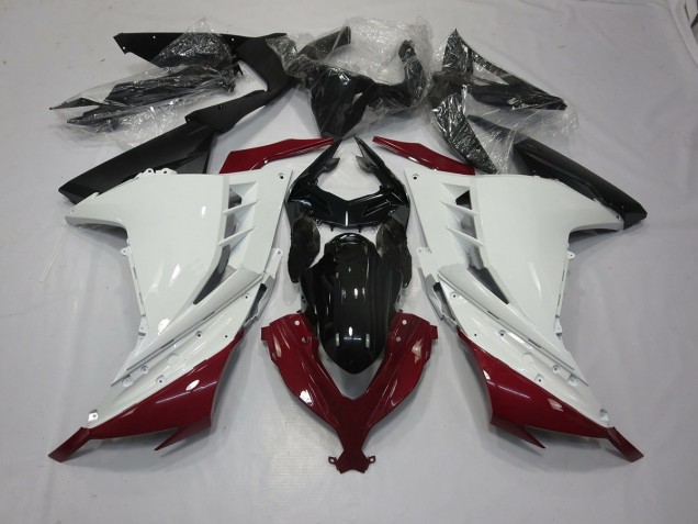 Granate & Blanco 2013-2018 Kawasaki Ninja 300 Carenados Moto Granate & Blanco 2013-2018 Kawasaki Ninja 300 Carenados Moto
