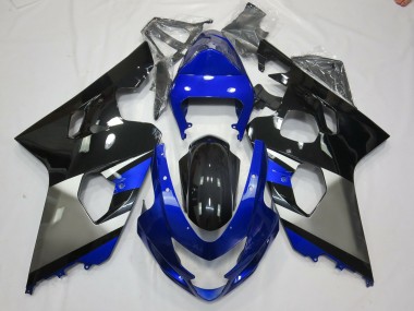 Gris Azul & Negro 2004-2005 Suzuki GSXR 600-750 Carenados Moto