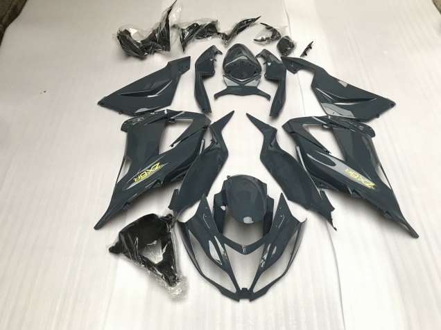 Gris Brillante 2013-2018 Kawasaki ZX6R Carenados Moto Gris Brillante 2013-2018 Kawasaki ZX6R Carenados Moto
