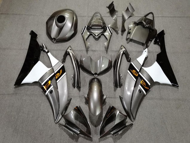 Gris Brillante & Bronce 2008-2016 Yamaha R6 Carenados Moto Gris Brillante & Bronce 2008-2016 Yamaha R6 Carenados Moto