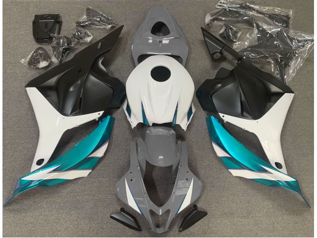 Gris Brillo Blanco & Azul Claro 2009-2012 Honda CBR600RR Carenados Moto Gris Brillo Blanco & Azul Claro 2009-2012 Honda CBR600RR Carenados Moto