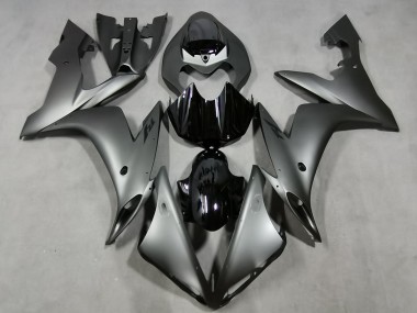 Gris Mate & Negro Brillante 2004-2006 Yamaha R1 Carenados Moto