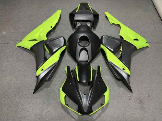 Gris Mate Negro & Verde 2006-2007 Honda CBR1000RR Carenados Moto Gris Mate Negro & Verde 2006-2007 Honda CBR1000RR Carenados Moto