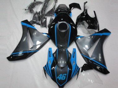 Gris Motul & Azul Claro 2008-2011 Honda CBR1000RR Carenados Moto