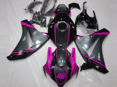 Gris Motul & Rosa 2008-2011 Honda CBR1000RR Carenados Moto
