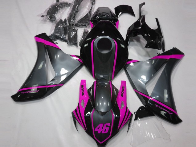 Gris Motul & Rosa 2008-2011 Honda CBR1000RR Carenados Moto