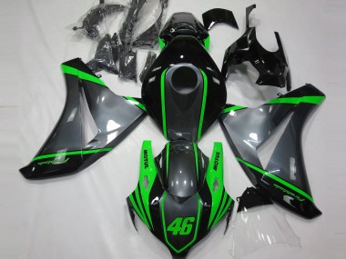 Gris Motul & Verde 2008-2011 Honda CBR1000RR Carenados Moto