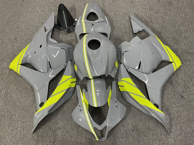 Gris Nardo & Amarillo Alta Visibilidad 2009-2012 Honda CBR600RR Carenados Moto Gris Nardo & Amarillo Alta Visibilidad 2009-2012 Honda CBR600RR Carenados Moto
