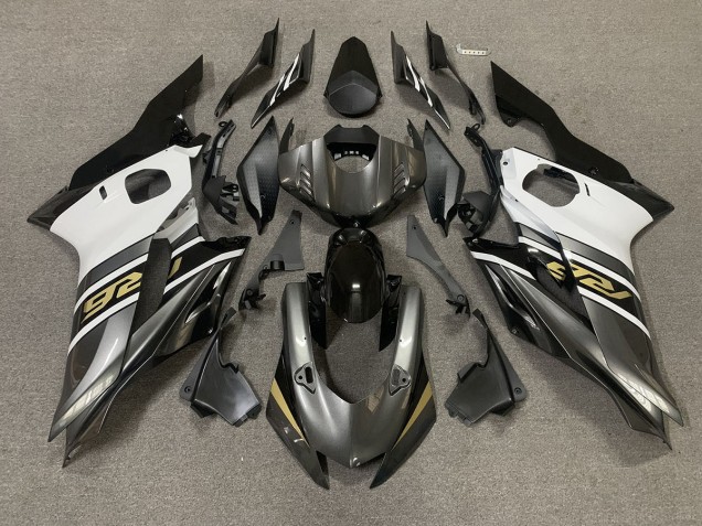 Gris Plomizo & Dorado 2017-2021 Yamaha R6 Carenados Moto Gris Plomizo & Dorado 2017-2021 Yamaha R6 Carenados Moto