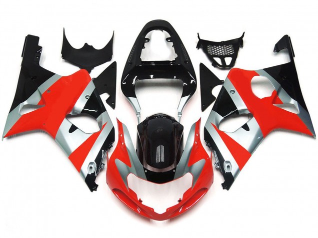 Kit Estilo Rojo Brillante OEM 2000-2002 Suzuki GSXR 1000 Carenados Moto Kit Estilo Rojo Brillante OEM 2000-2002 Suzuki GSXR 1000 Carenados Moto