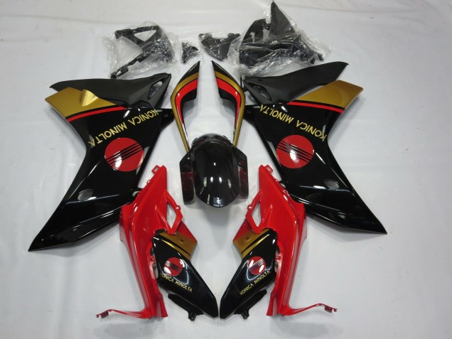 Konica Minolta Rojo Negro & Oro 2011-2012 Honda CBR600F Carenados Moto Konica Minolta Rojo Negro & Oro 2011-2012 Honda CBR600F Carenados Moto